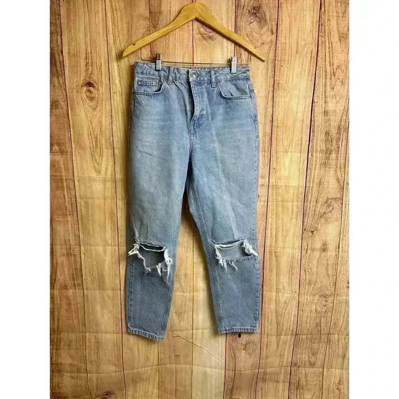 TopShop Mom Jeans Light Wash Size 28 - Picture 7 of 8